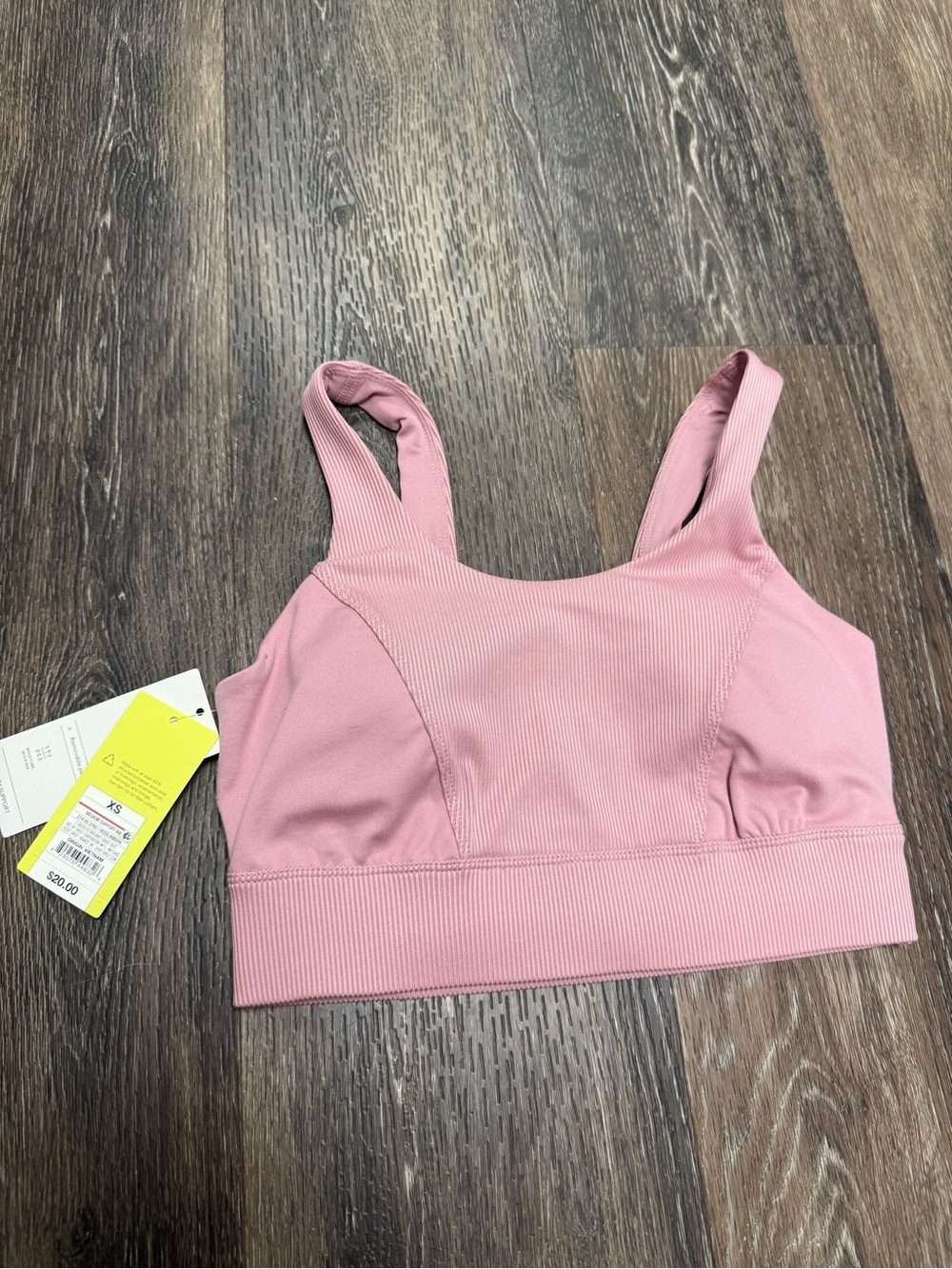 all in motion Ribbed Mauve Pink Sports Bralette
